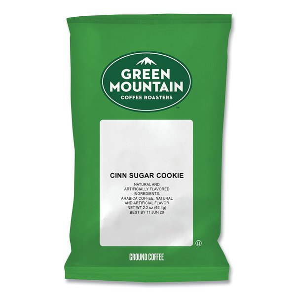 Green Mountain Coffee Cinnamon Sugar Cookie Coffee Fraction Packs, 2.2 oz, PK50 PK 6335